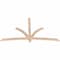 Ekena Millwork Davenport Smooth Timber Gable Bracket, Douglas Fir, 84"W x 49"H x 1 1/2"D x 3 1/2"F, 14/12 Pitch GBW084X49X0204DAV00SDF - alternate 3